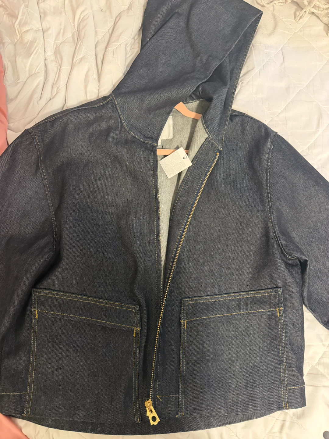 Zara Denim Hooded Jacket