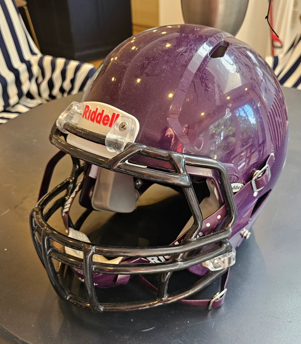 Riddell Purple Football Helmet