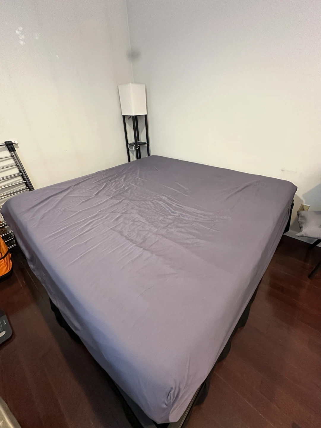King Size mattress & 18" Heavy duty Metal Bed Frame