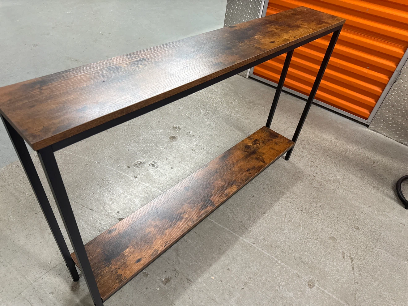 Beautiful Rustic Console Table with Two Shelves - photo 2