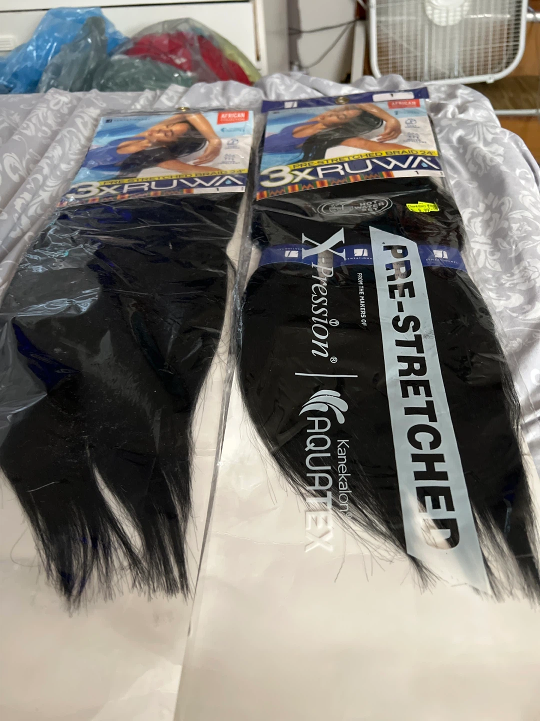 Pre stretched hair