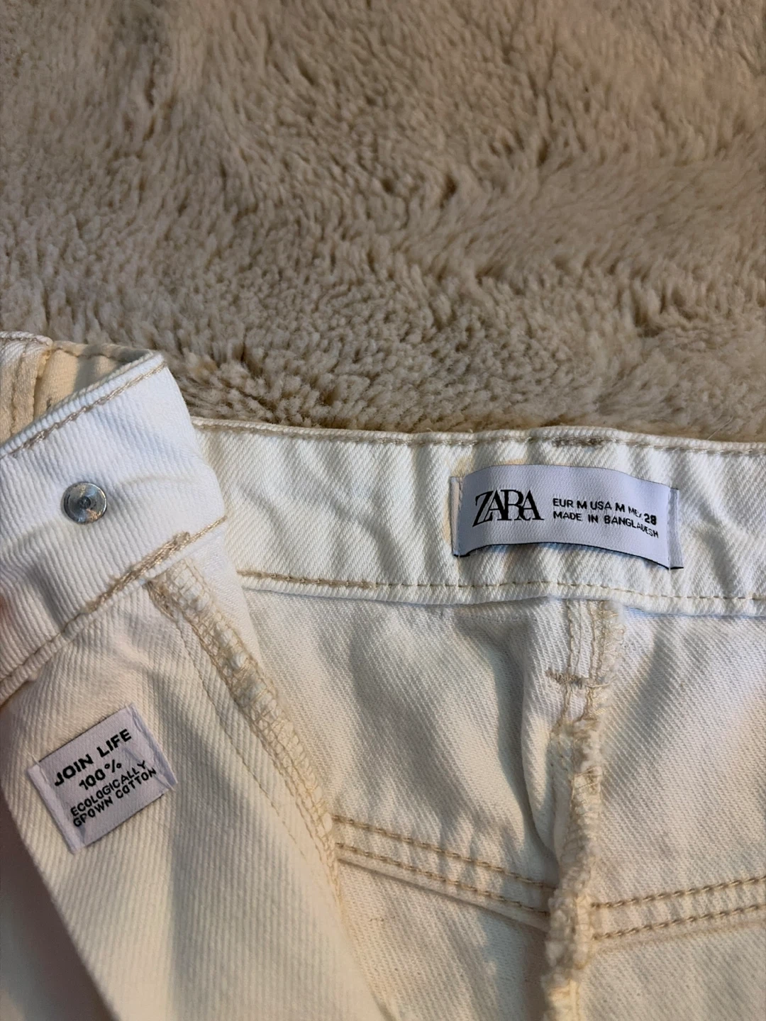 ZARA White Denim Mini Skirt - photo 3