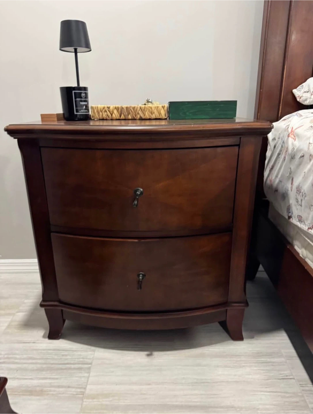 Wooden Dresser and Nightstand Set
