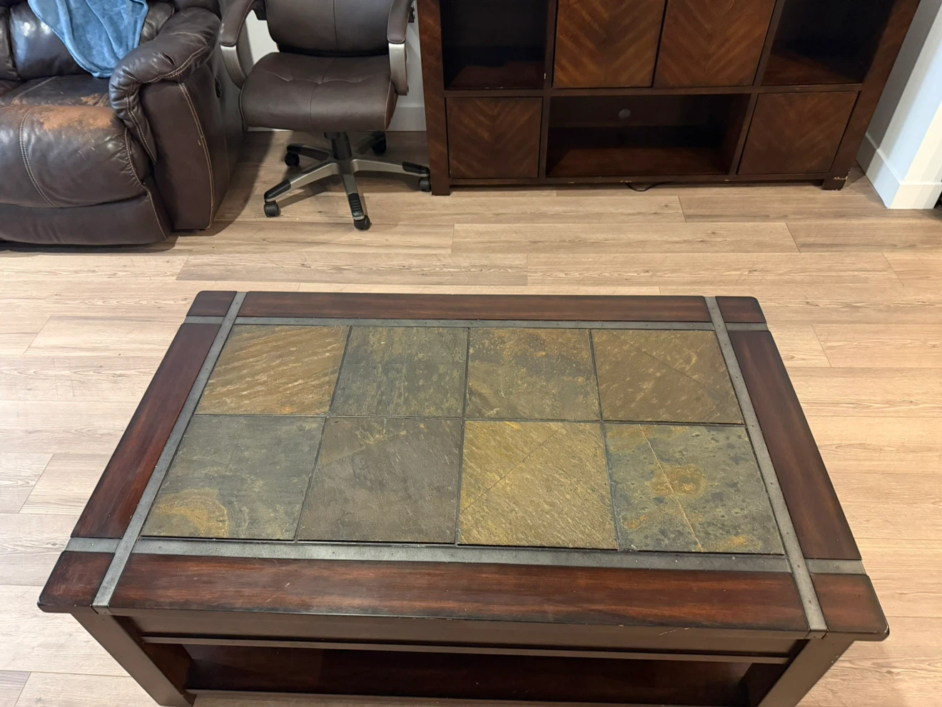 Slate inlay Lift Top Coffee Table - photo 3
