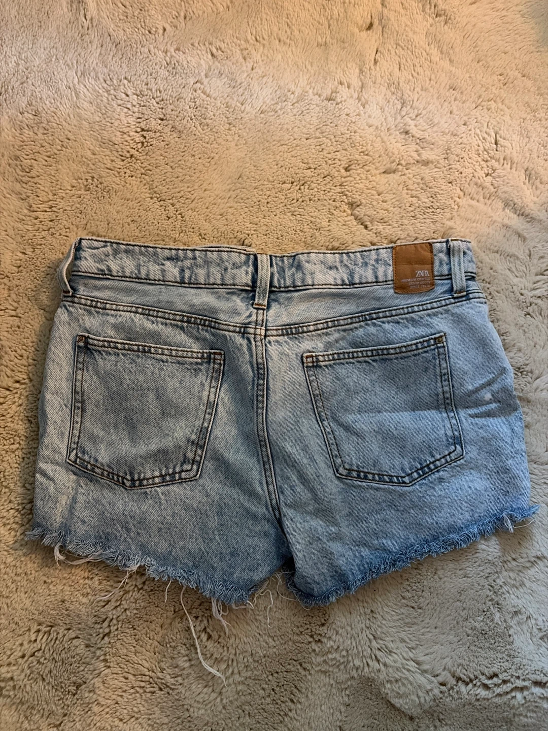 Zara Denim Shorts - Light Wash - photo 2