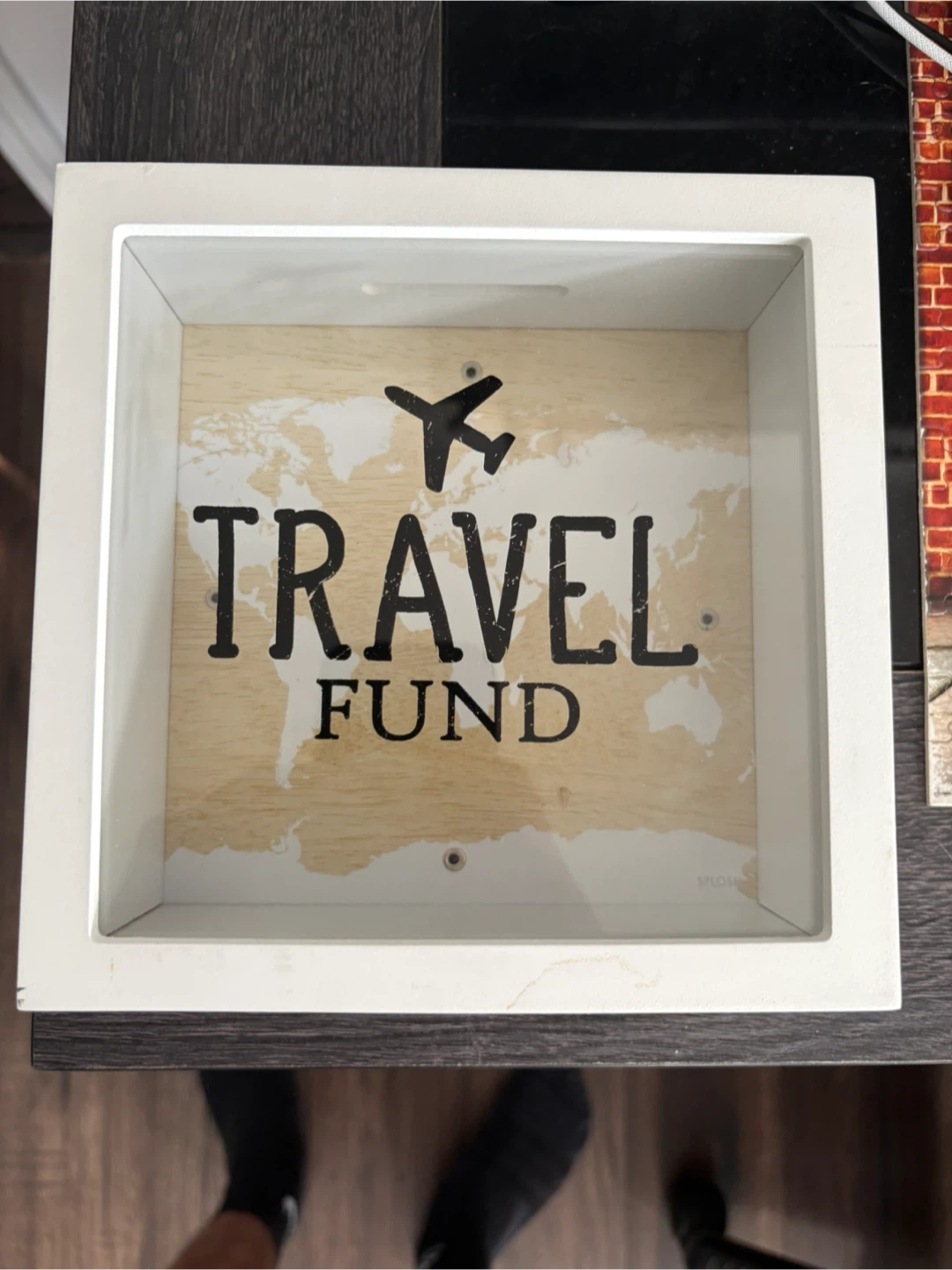White Travel Fund Money Box
