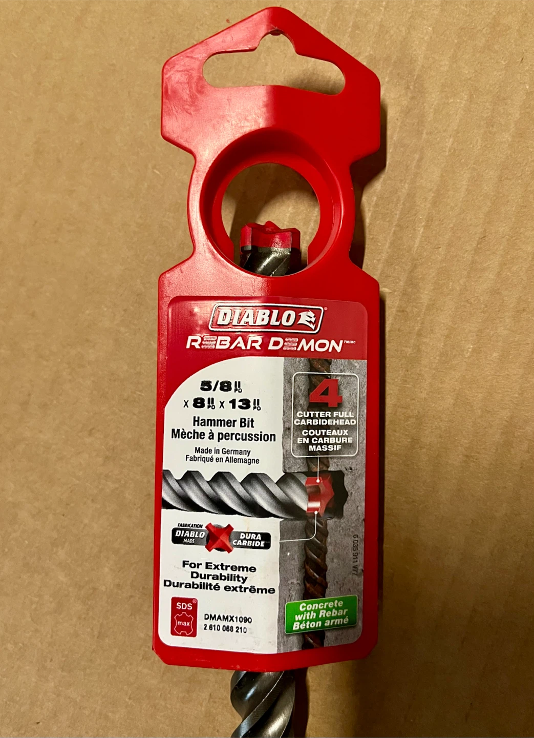🇩🇪 NEW Diablo Rebar Demon SDS Hammer Bit 5/8" x 8" x 13" - photo 2