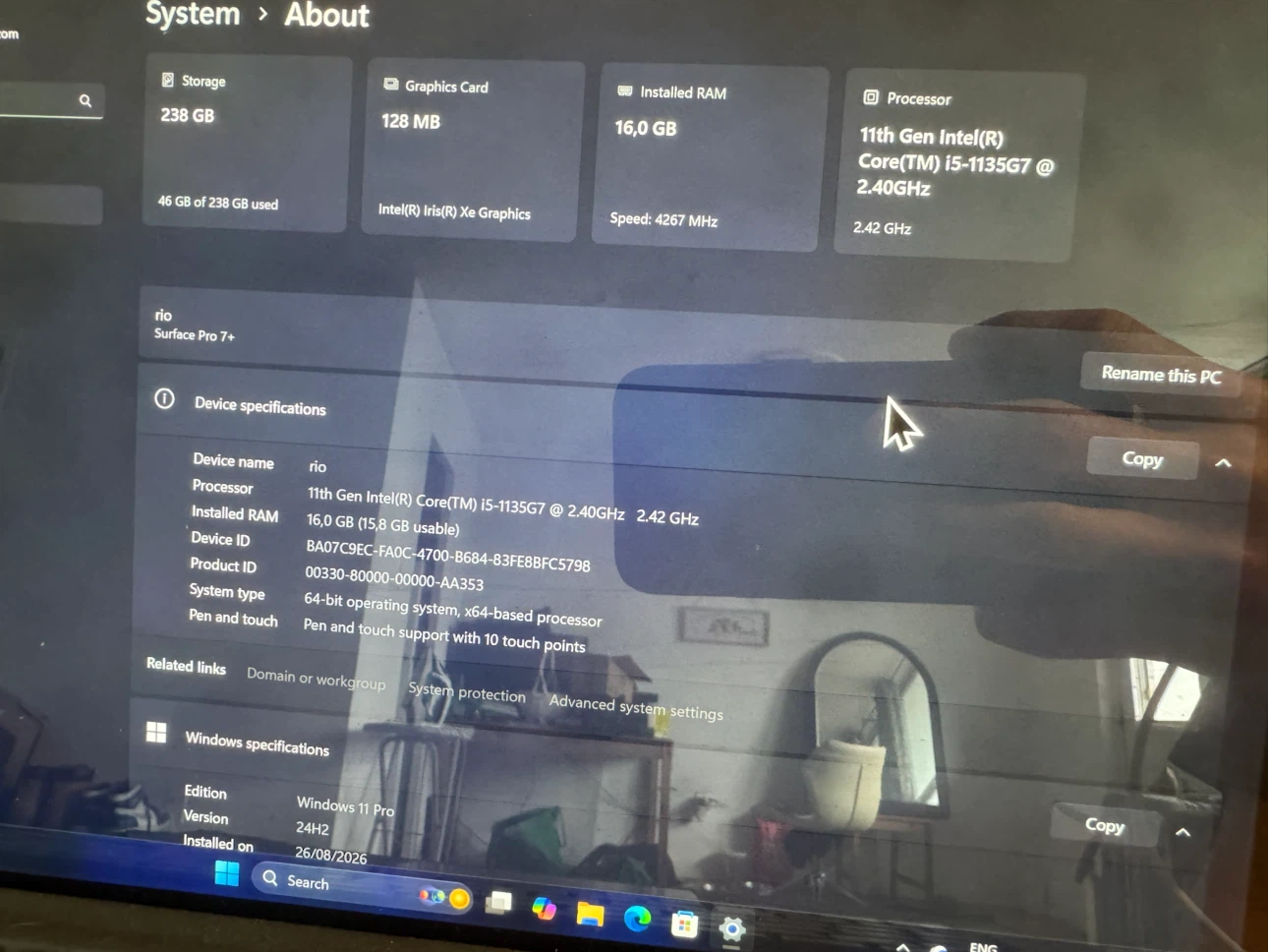 Microsoft Surface Pro 7+ 11th Gen Intel Core i5 - photo 2