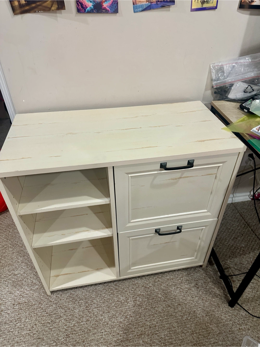 Filing Storage Cabinet with Shelves and Drawers