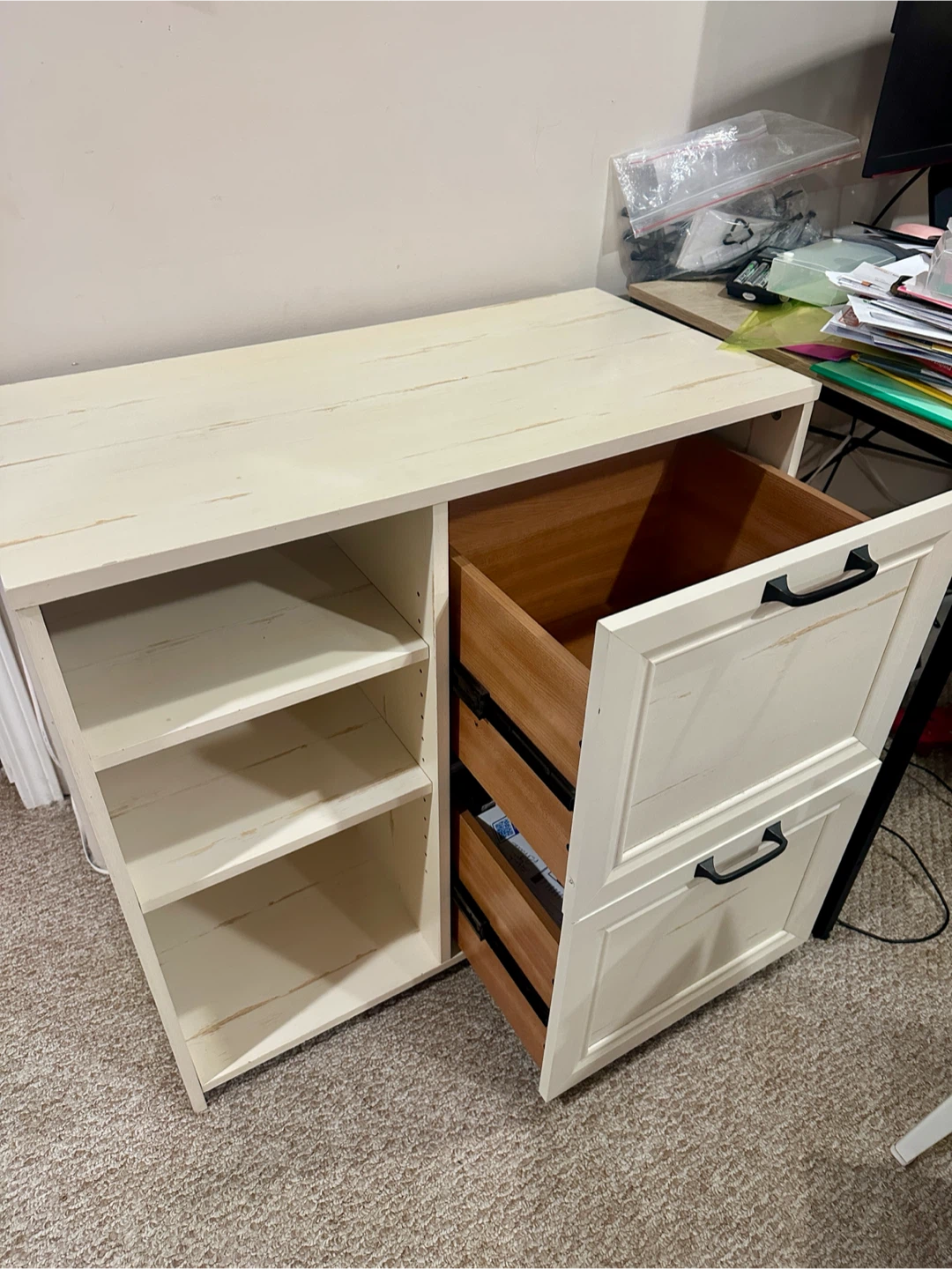 Filing Storage Cabinet with Shelves and Drawers - photo 2
