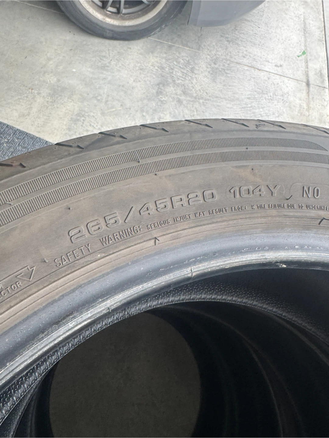 295/40R20 and 265/40/20 Goodyear Eagle F1 Tires (Set of 4) - photo 5