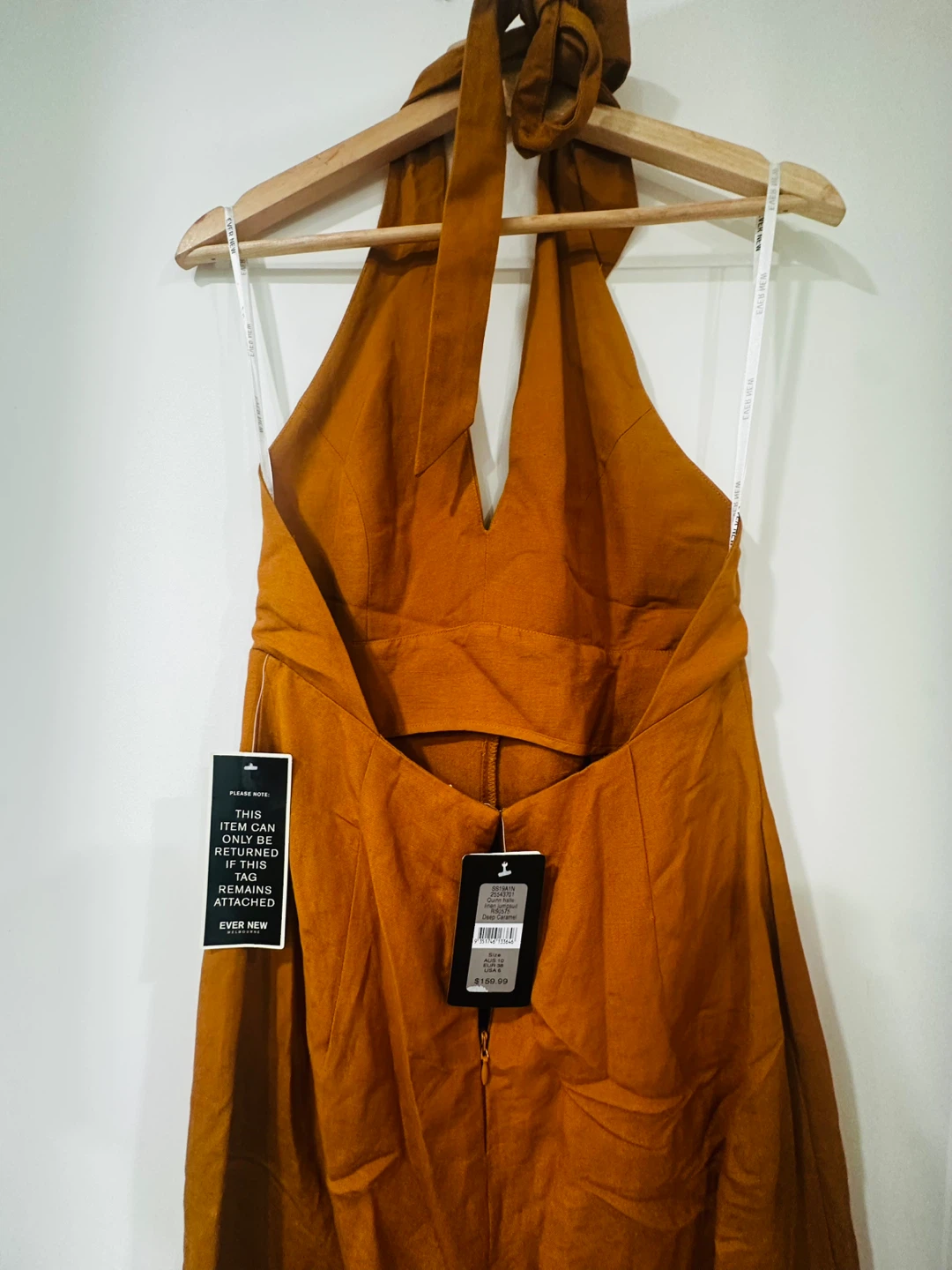 Ever New Quinn Halter Linen Jumpsuit — NWT - photo 2