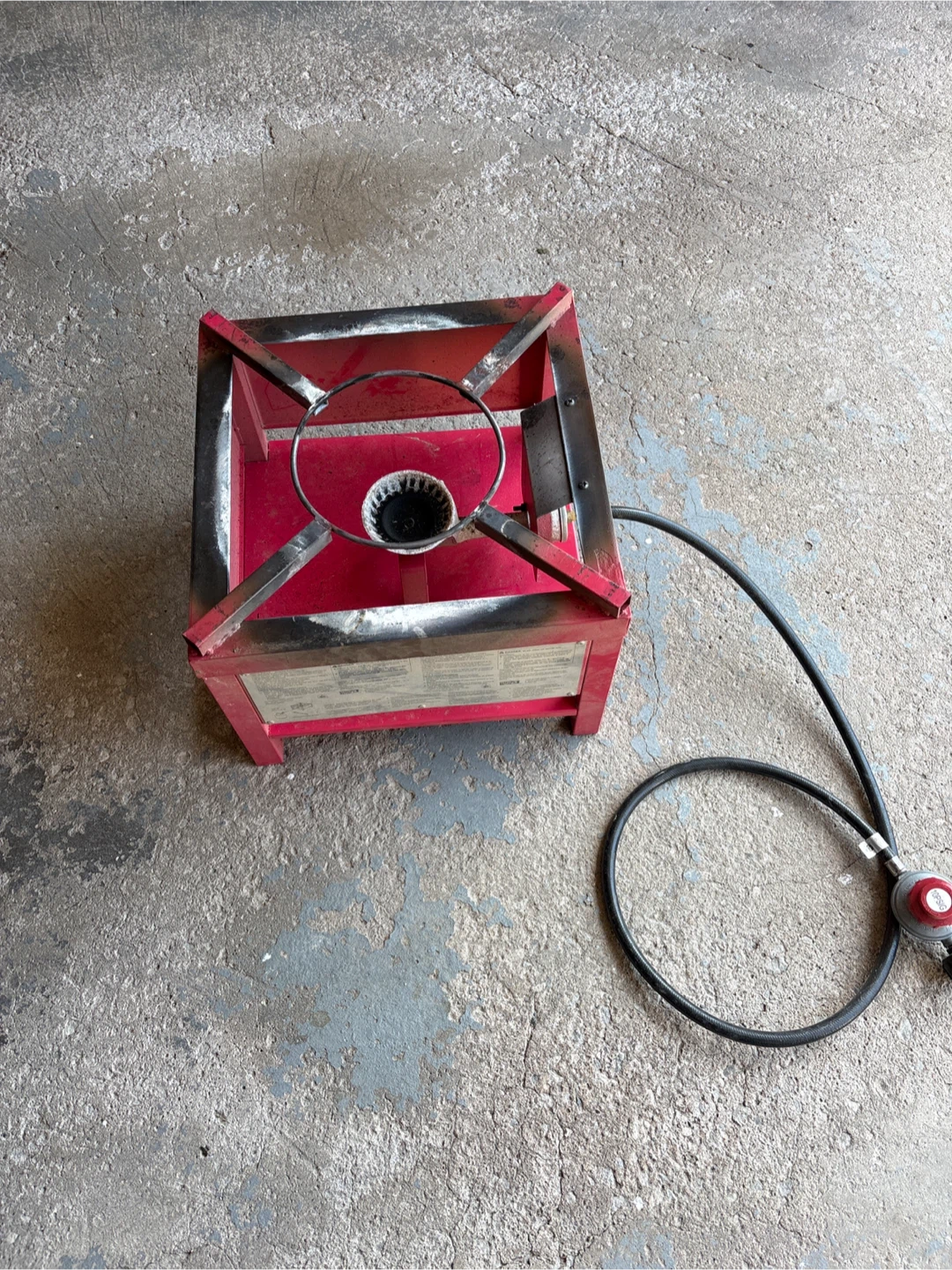 Red Outdoor Propane Burner Stove