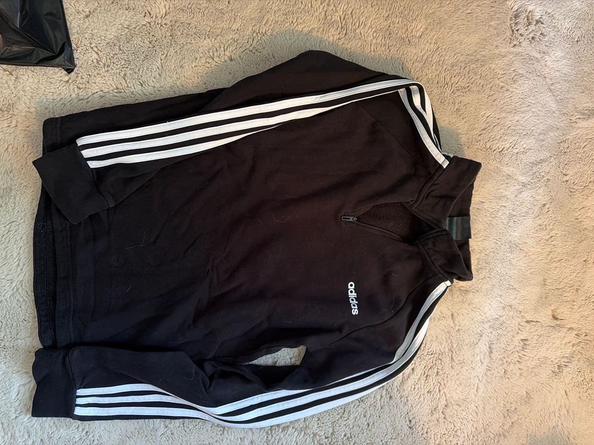 Adidas Black 1/4 Zip Sweatshirt