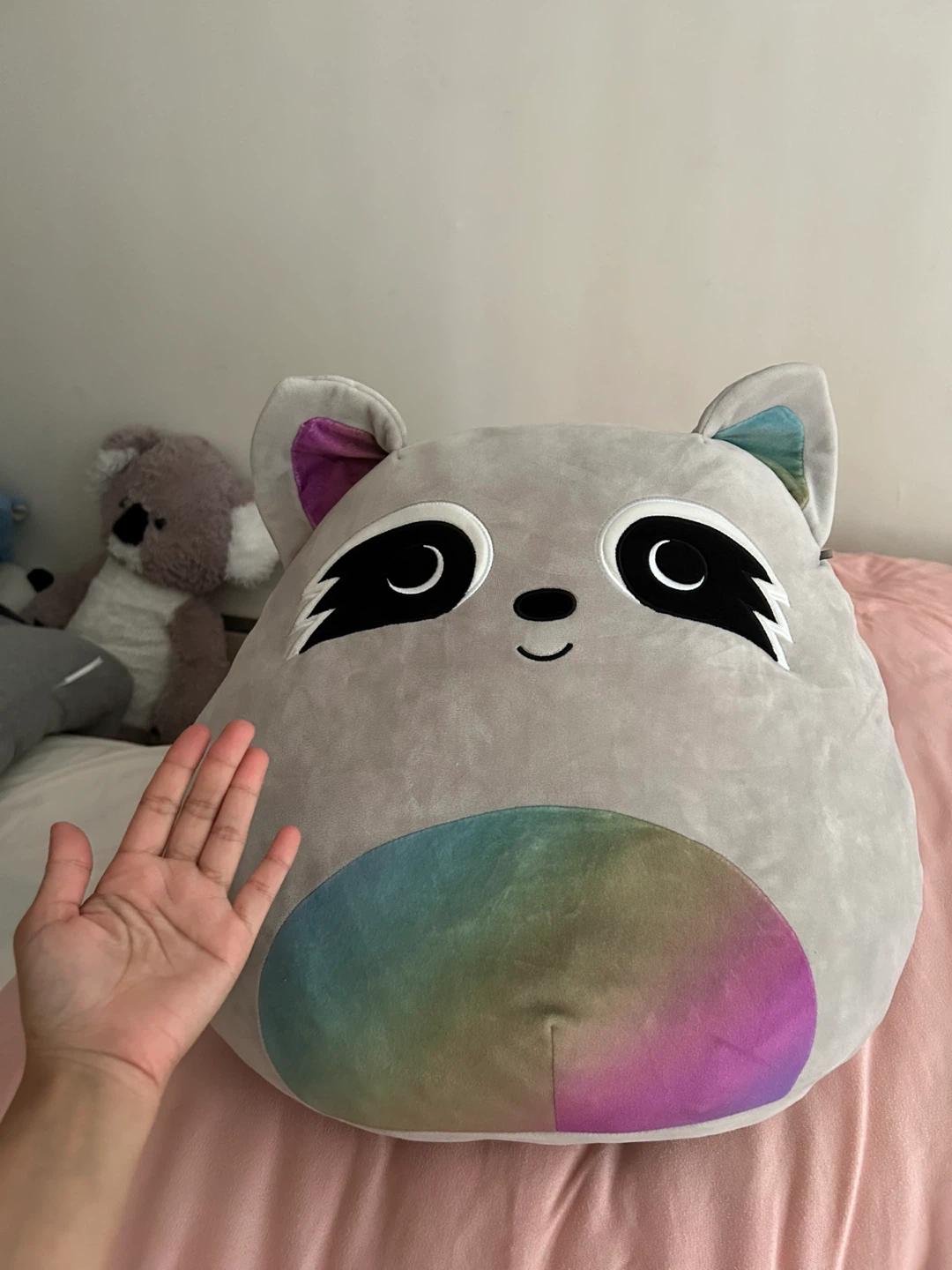 Plush Raccoon Pillow