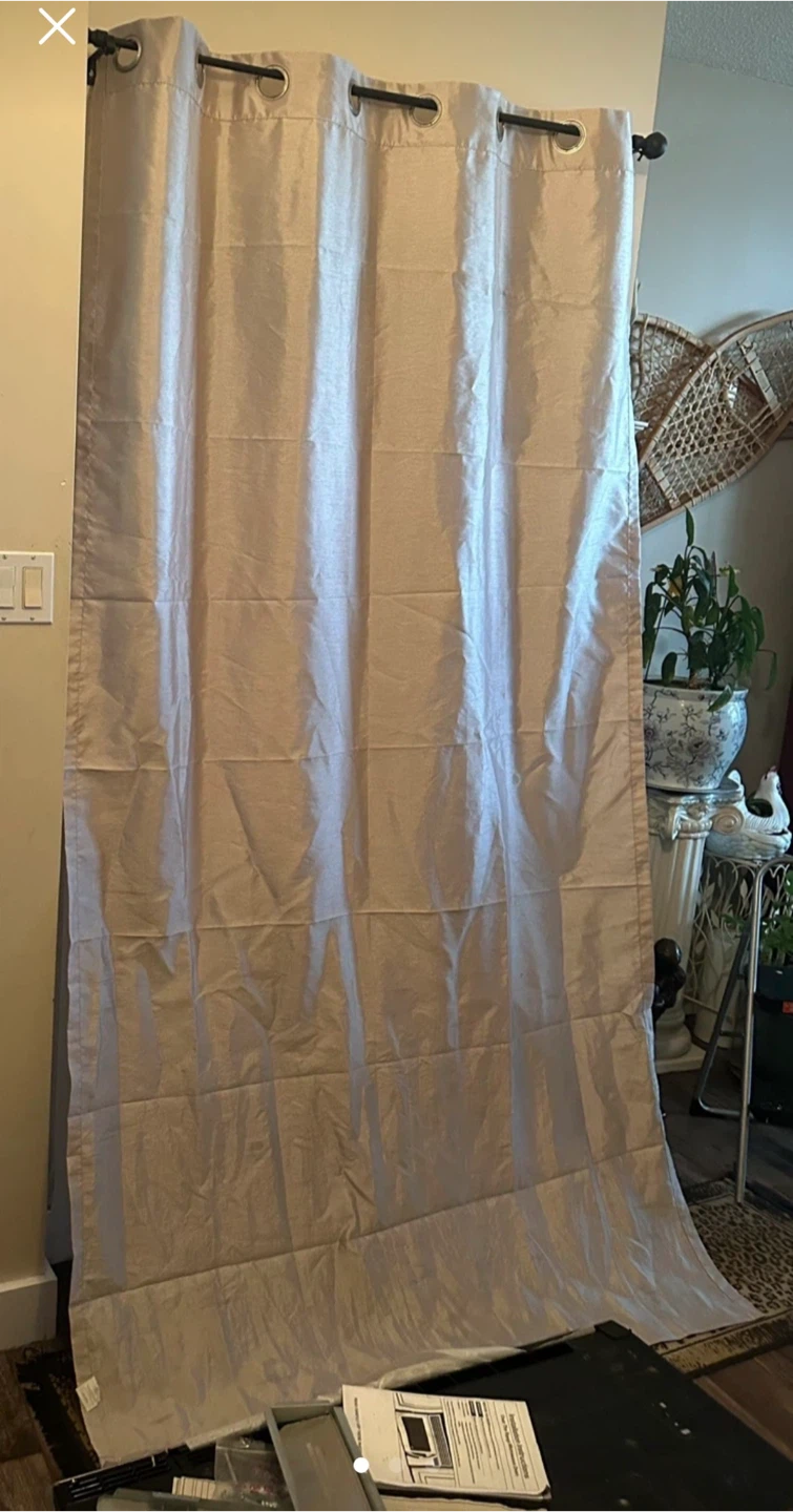 3 Gold Grommet Curtain Panel