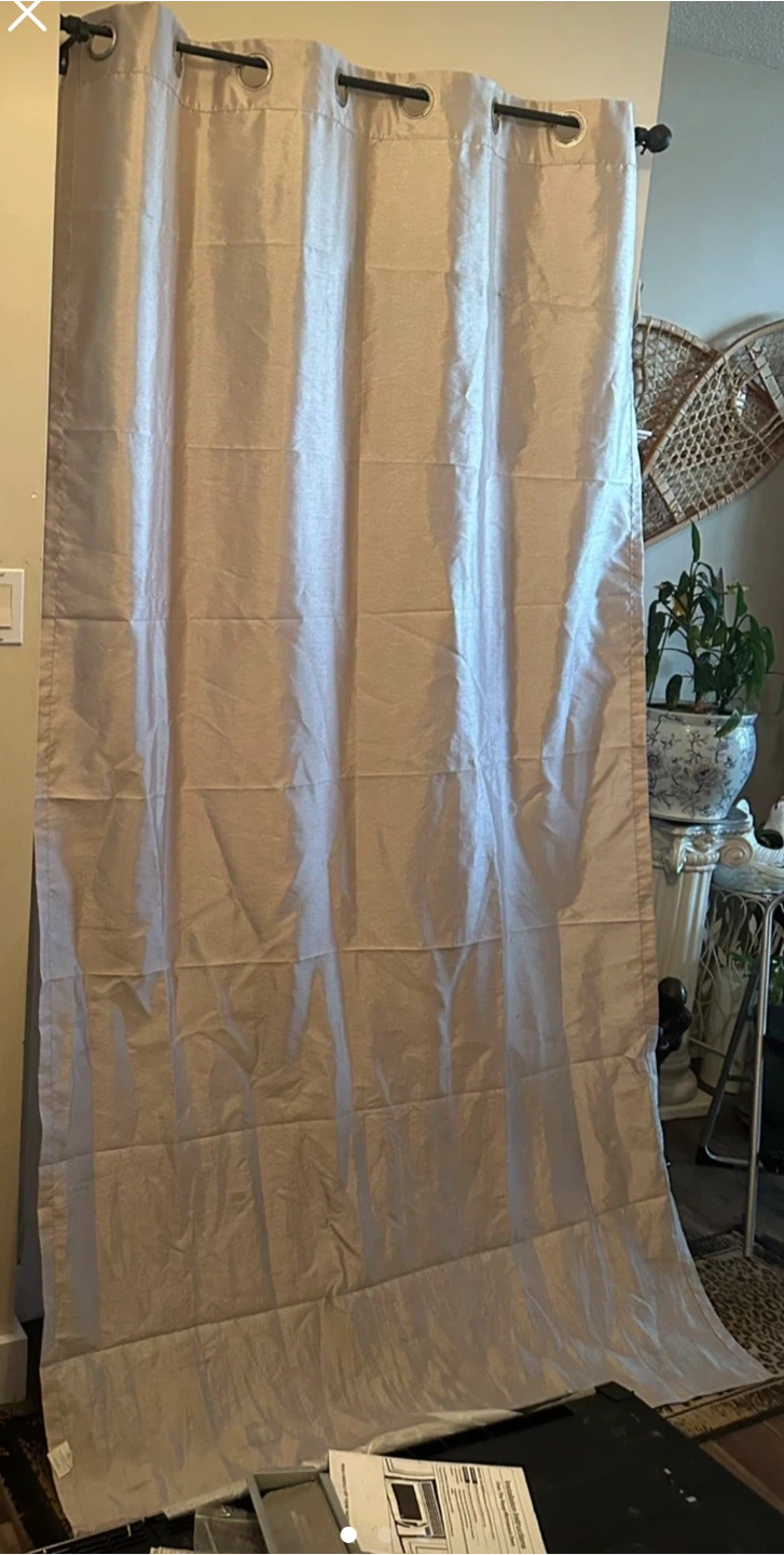 3 Gold Grommet Curtain Panel - photo 2
