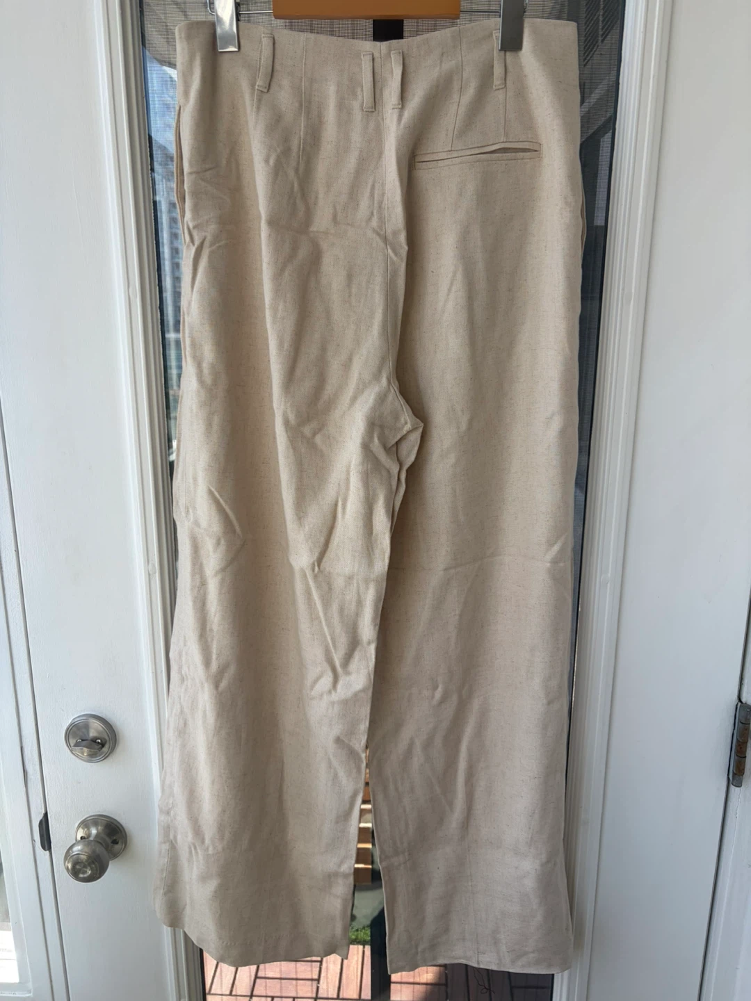 Linen Blend Wide Leg Pants - photo 3