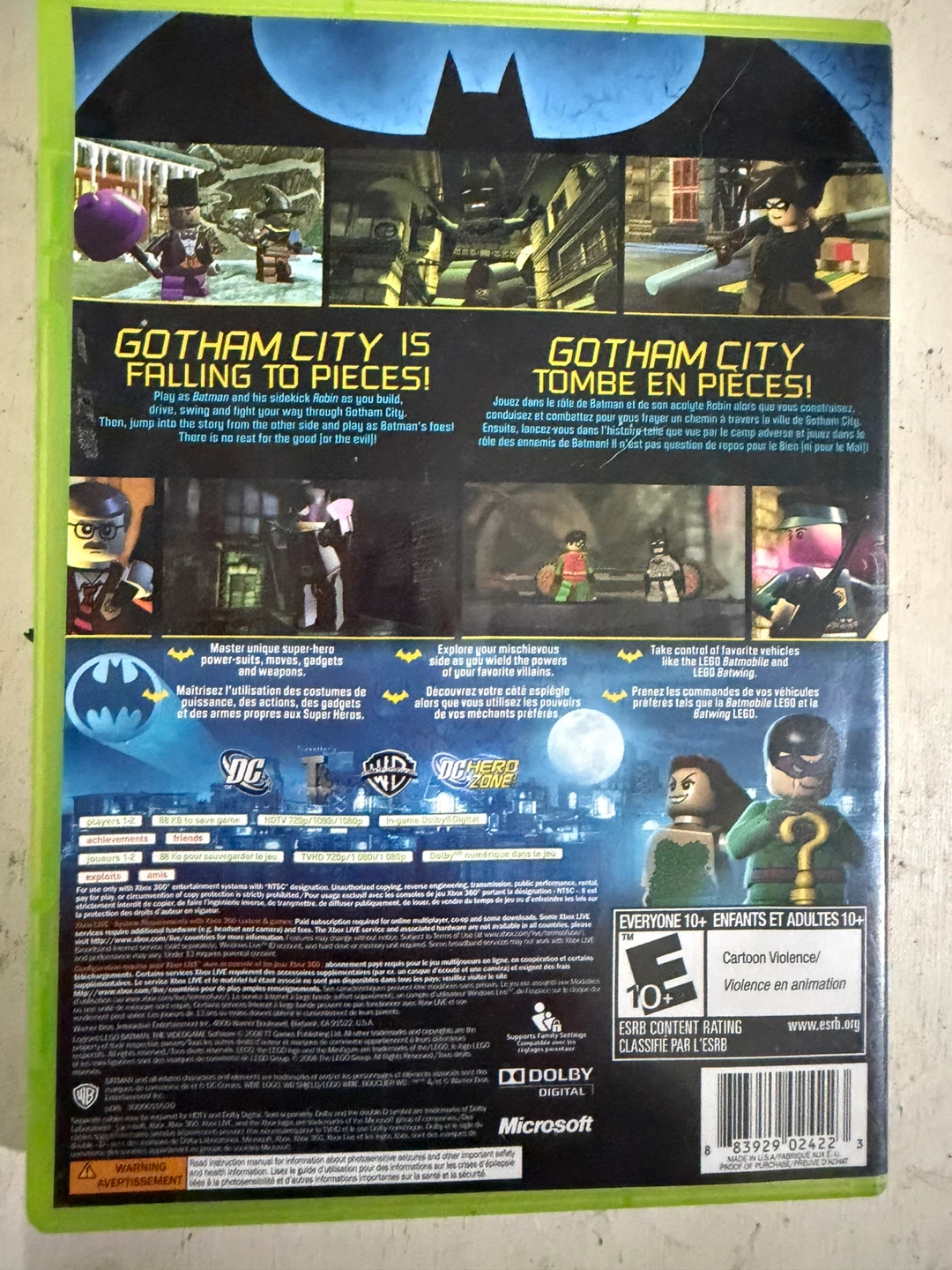 LEGO Batman The Videogame (Xbox 360, CIB) - photo 2