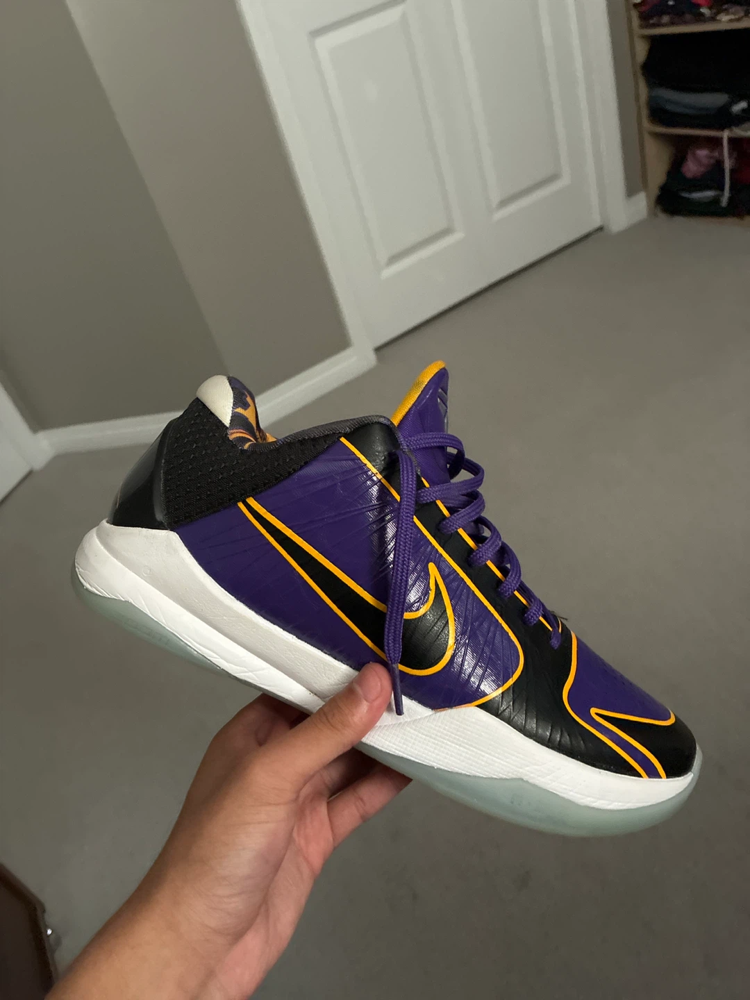Nike Kobe 5 Protro "Lakers" Basketball Shoes