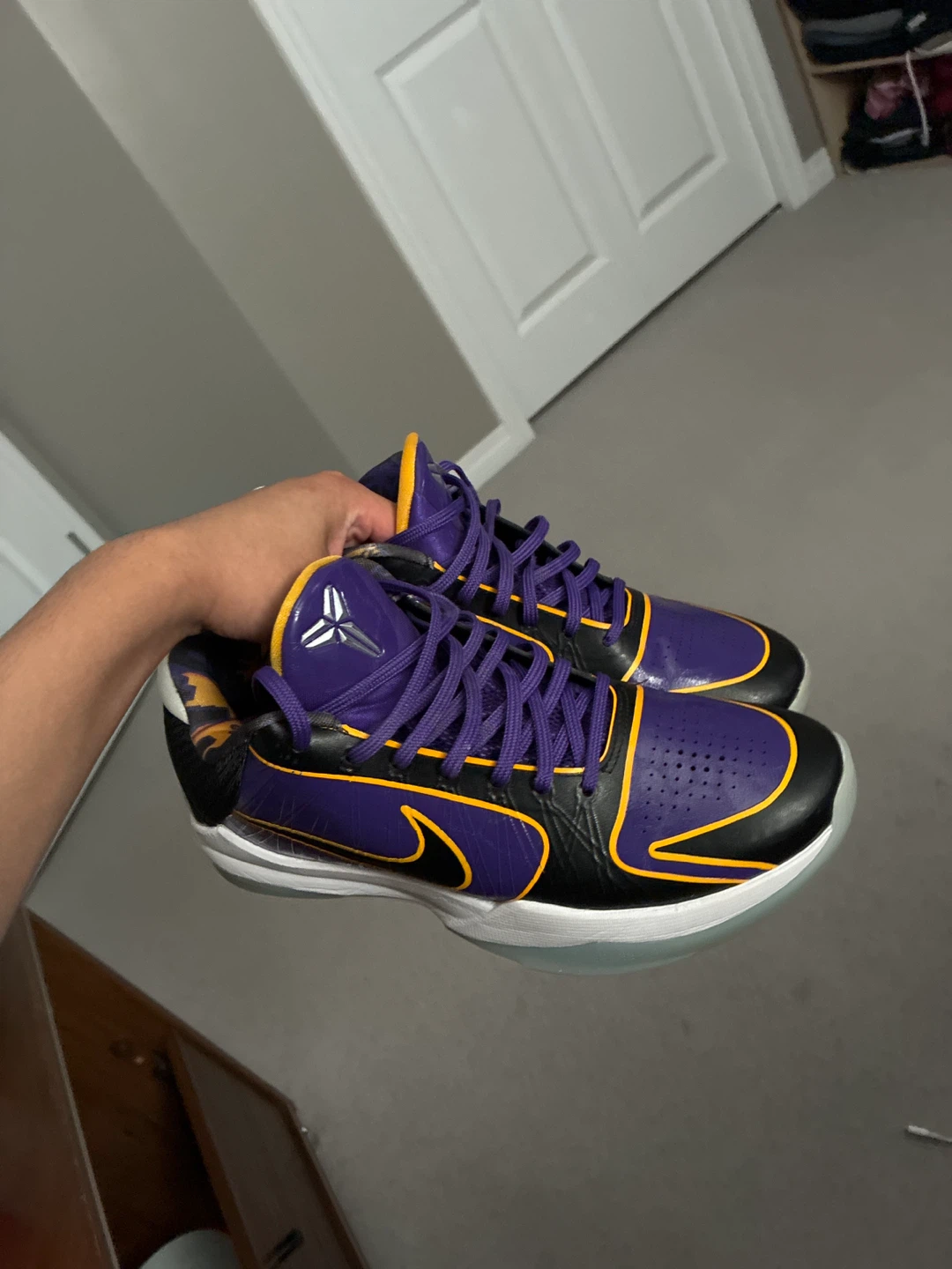 Nike Kobe 5 Protro "Lakers" Basketball Shoes - photo 3