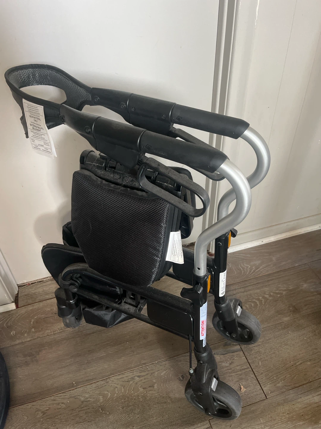 Foldable 4 Wheel Walker with Seat and Basket - photo 3