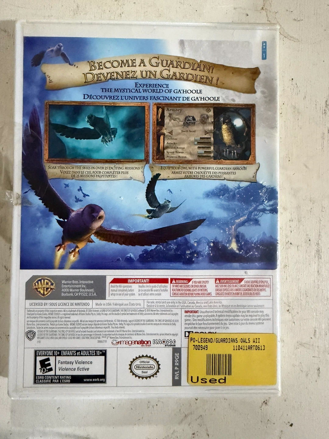 Legend of the Guardians: The Owls of Ga'Hoole (Nintendo Wii) - photo 2