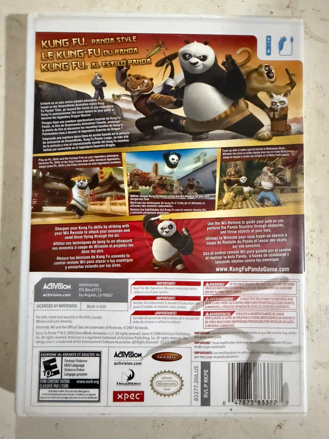 Kung Fu Panda (Nintendo Wii) - Case & Disc - photo 2