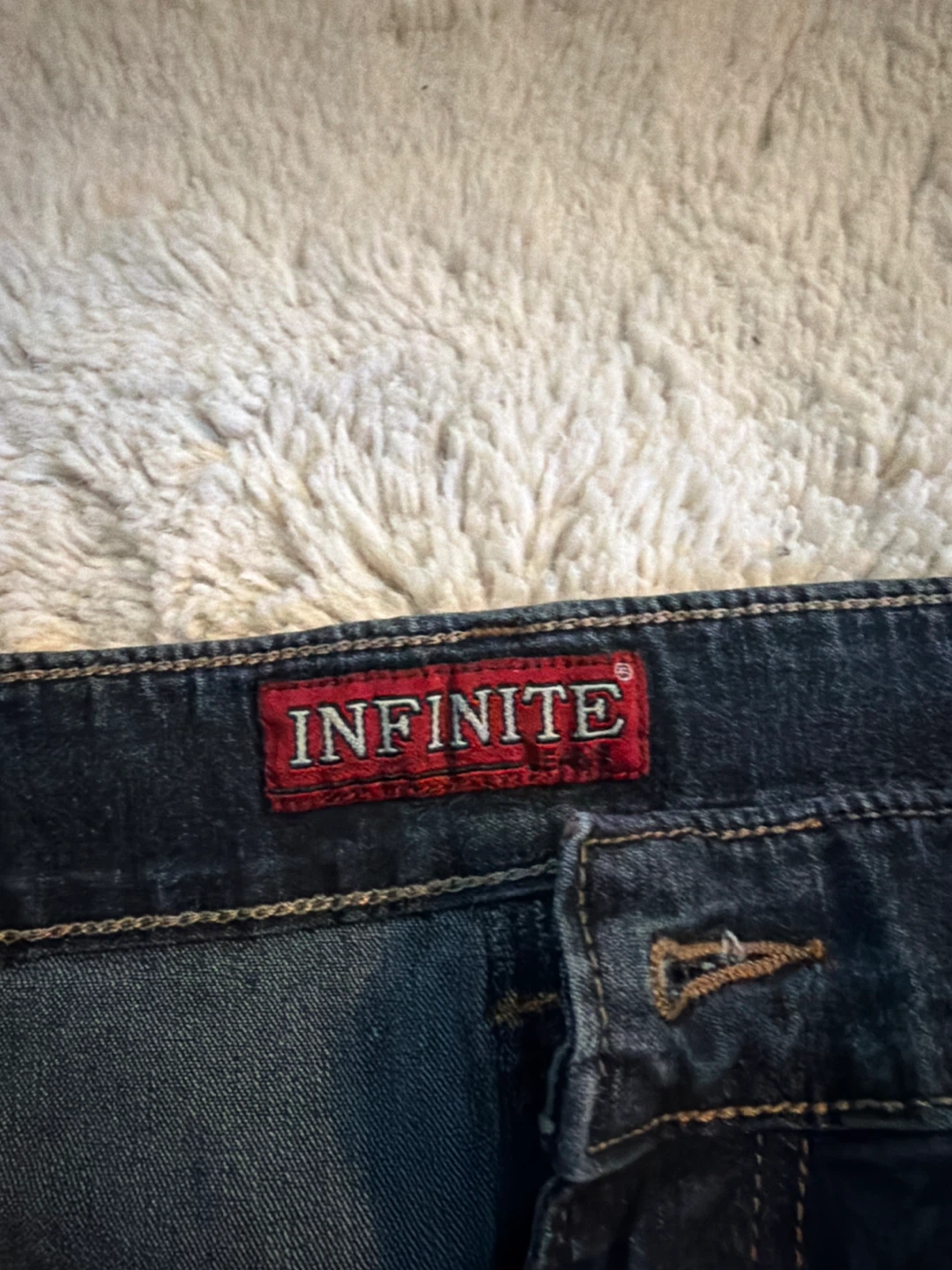 Infinite Women's Dark Wash Flare Jeans with Floral Embroidery - photo 3