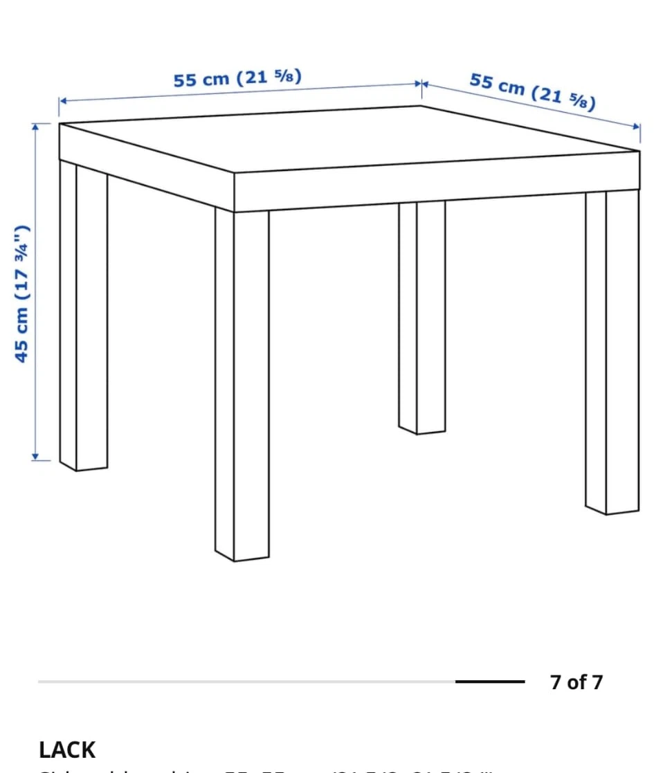 IKEA LACK Side Table White - photo 5