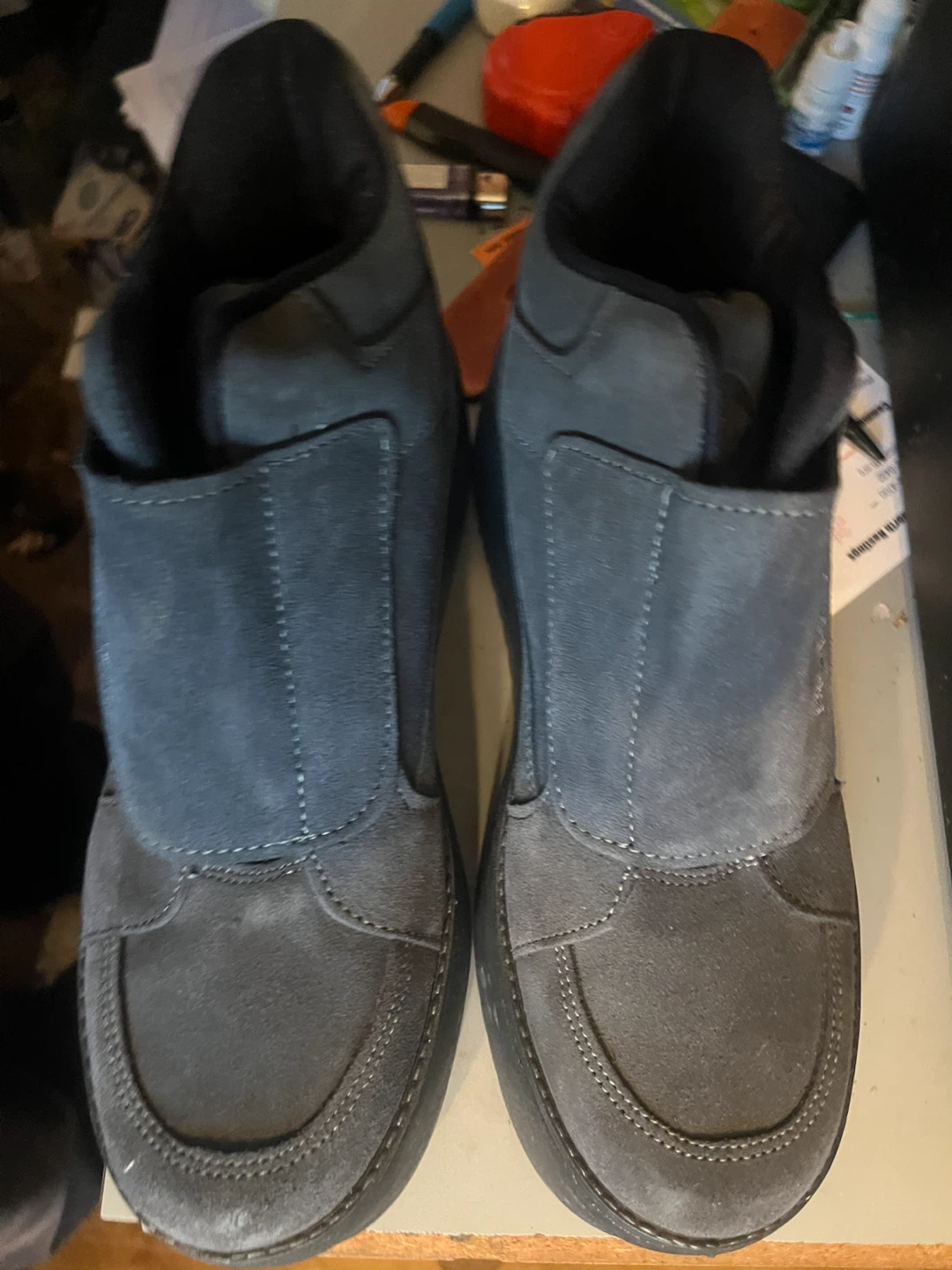 Morgan Grey Suede Platform Shoes - photo 3
