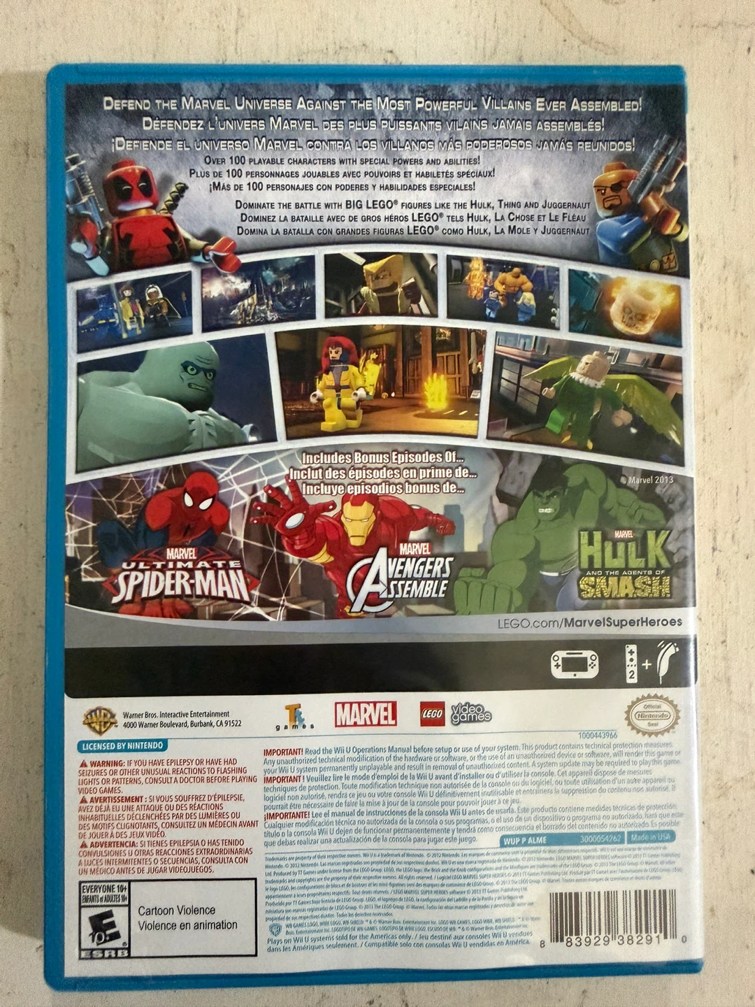 LEGO Marvel Super Heroes Wii U (Complete CIB + Bonus Disc) - photo 2