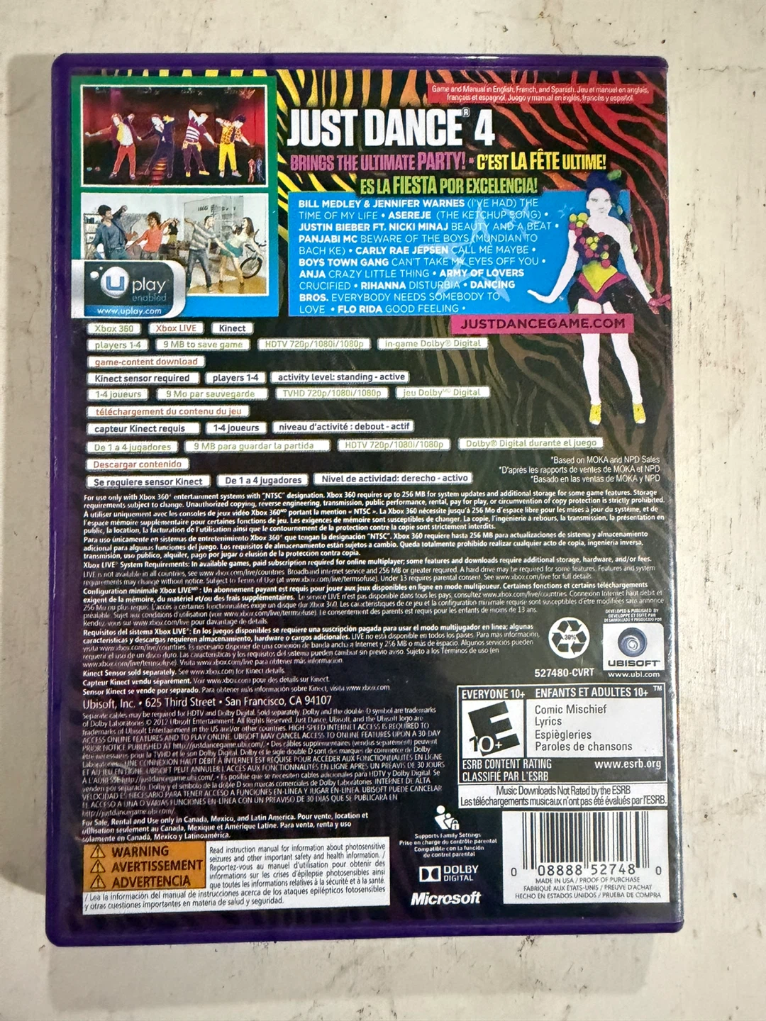 Just Dance 4 Xbox 360 (Complete CIB - Requires Kinect) - photo 2