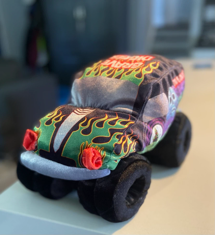 EUC Monster Jam Grave Digger Plush Truck