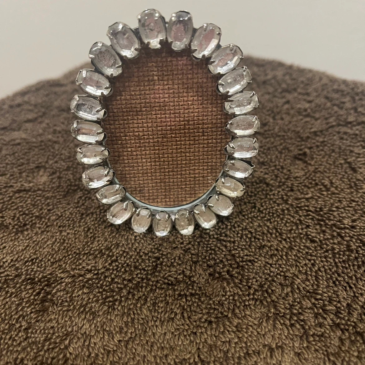 Oval Photo Frame with Rhinestones