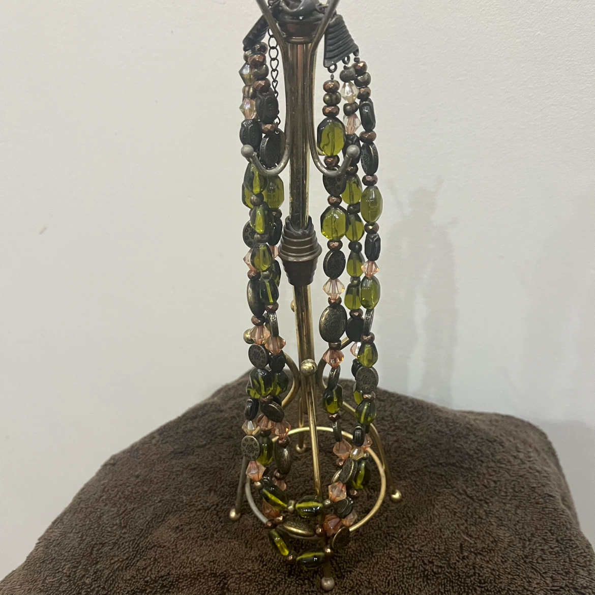 Multi-strand glass Beaded Necklace