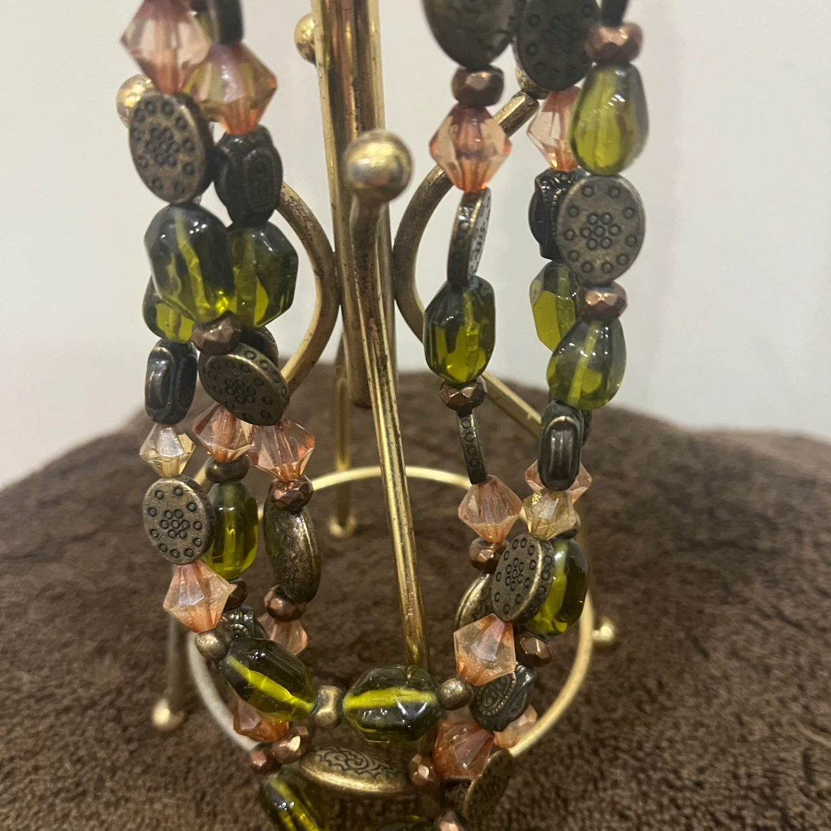 Multi-strand glass Beaded Necklace - photo 4