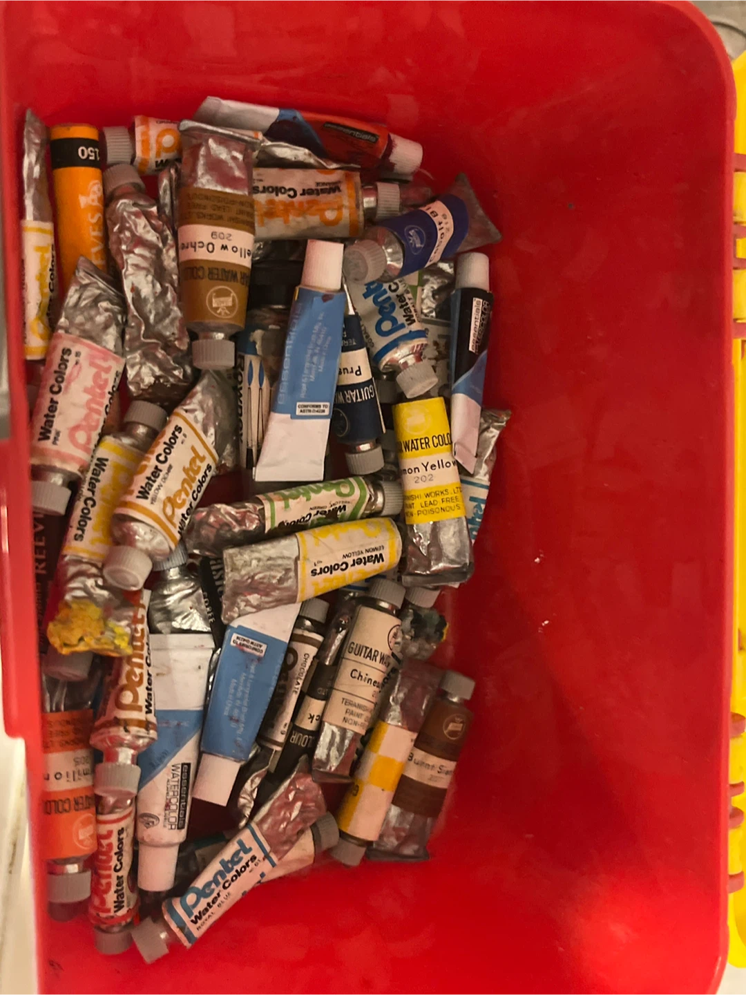 Box of old watercolour paints