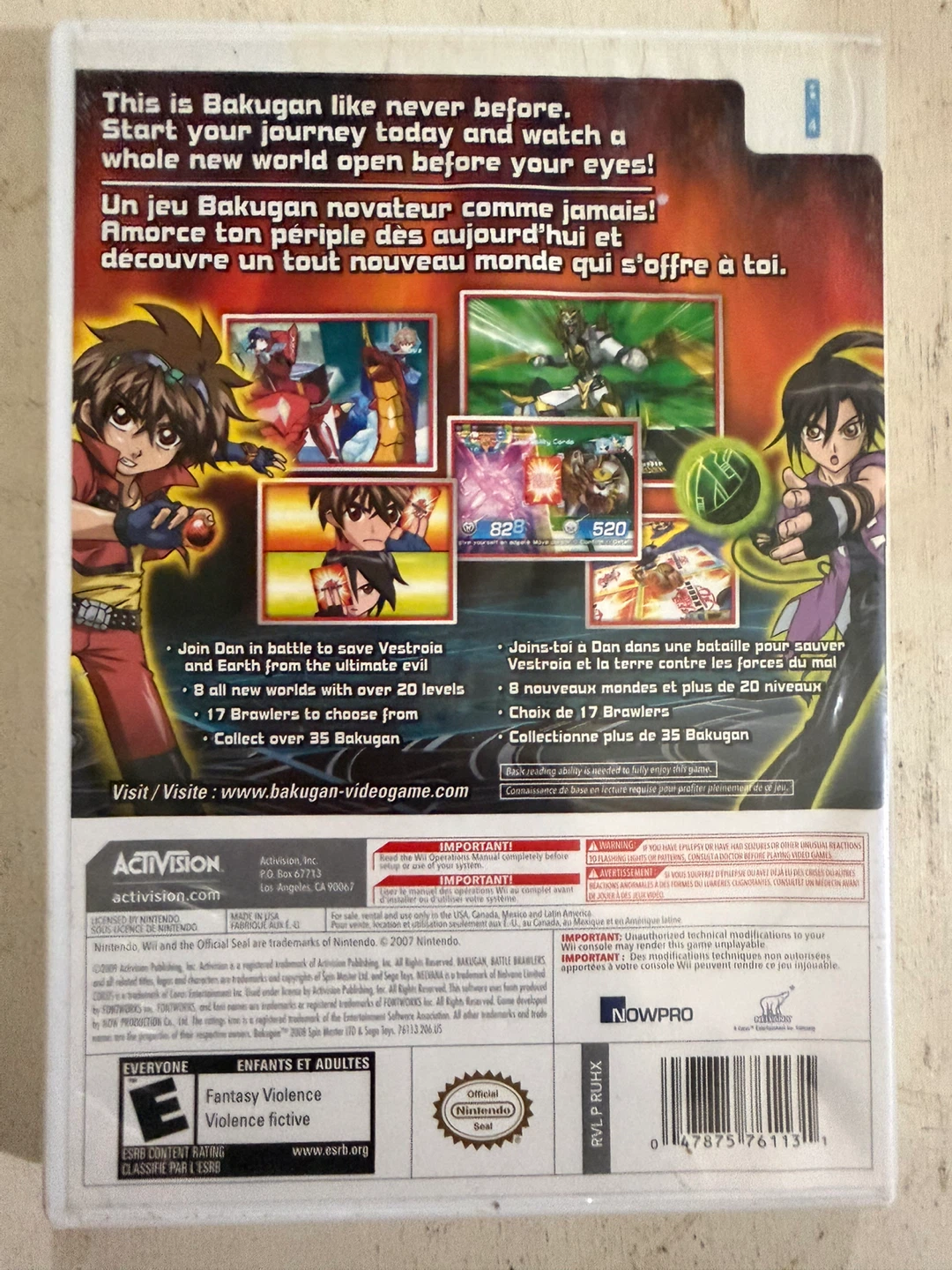 Bakugan Battle Brawlers Wii (Toys R Us Exclusive CIB) - photo 2