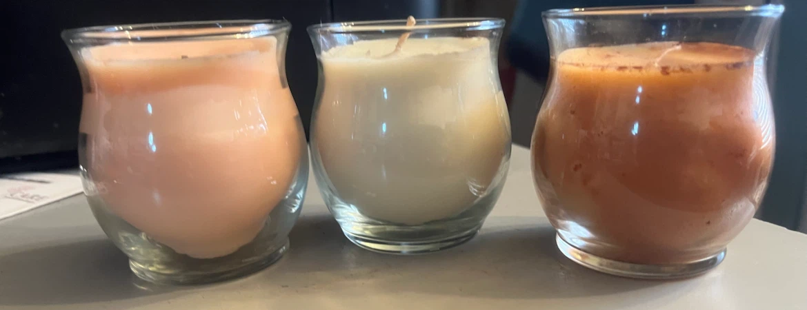 Set of 3 Glass Jar Scented Candles - photo 2
