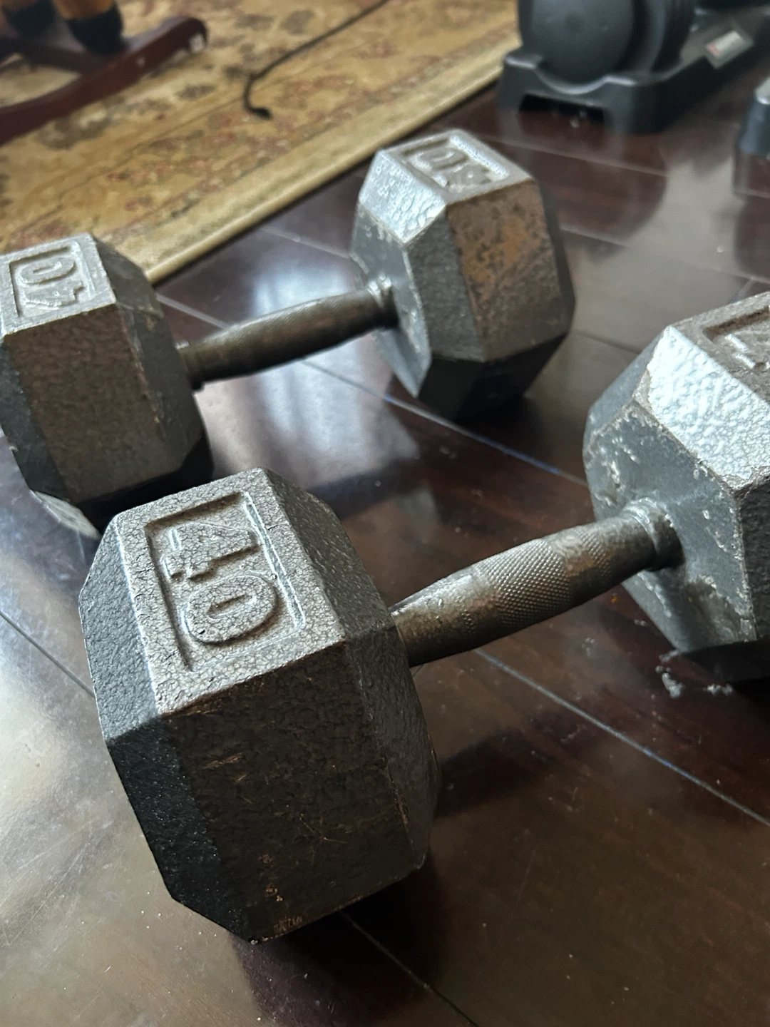Pair of 40lb Dumbbells - photo 2