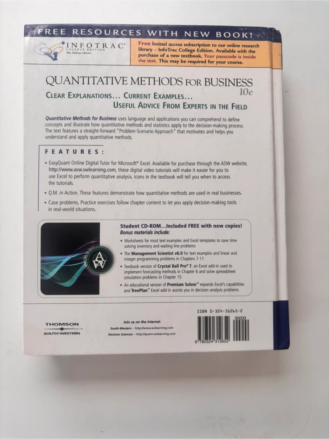 Quantitative Methods for Business 10th Edition Textbook - photo 2