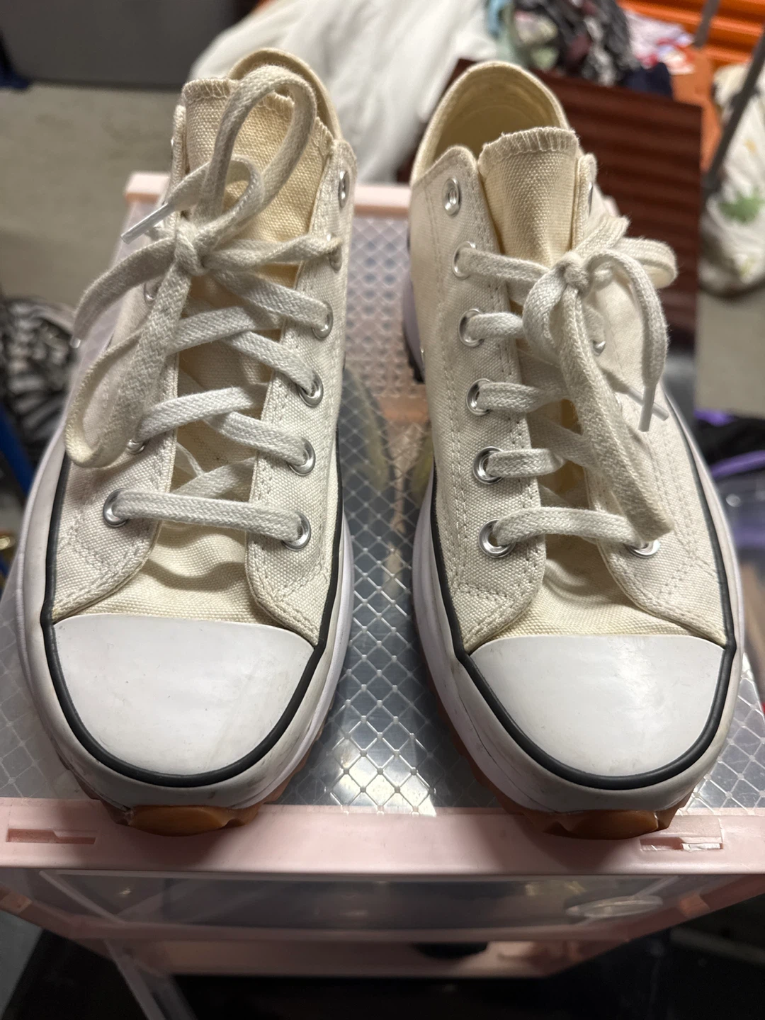 Converse Run Star Hike Canvas Platform Sneakers