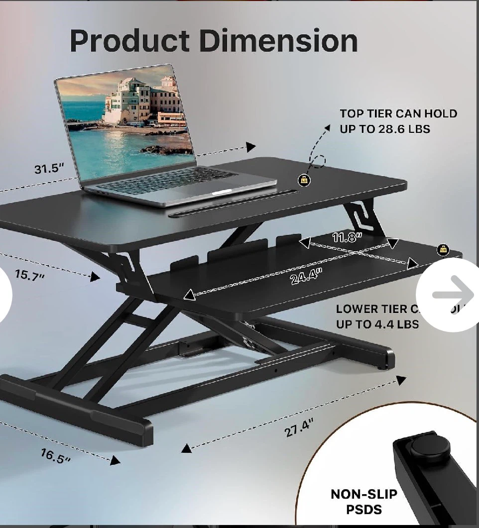 JOY Standing Desk Converter 32" - photo 2