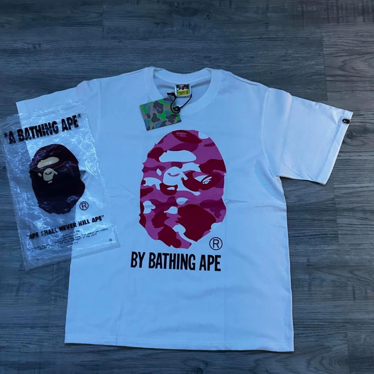 🐵 Pink BAPE Head Tee 🎀