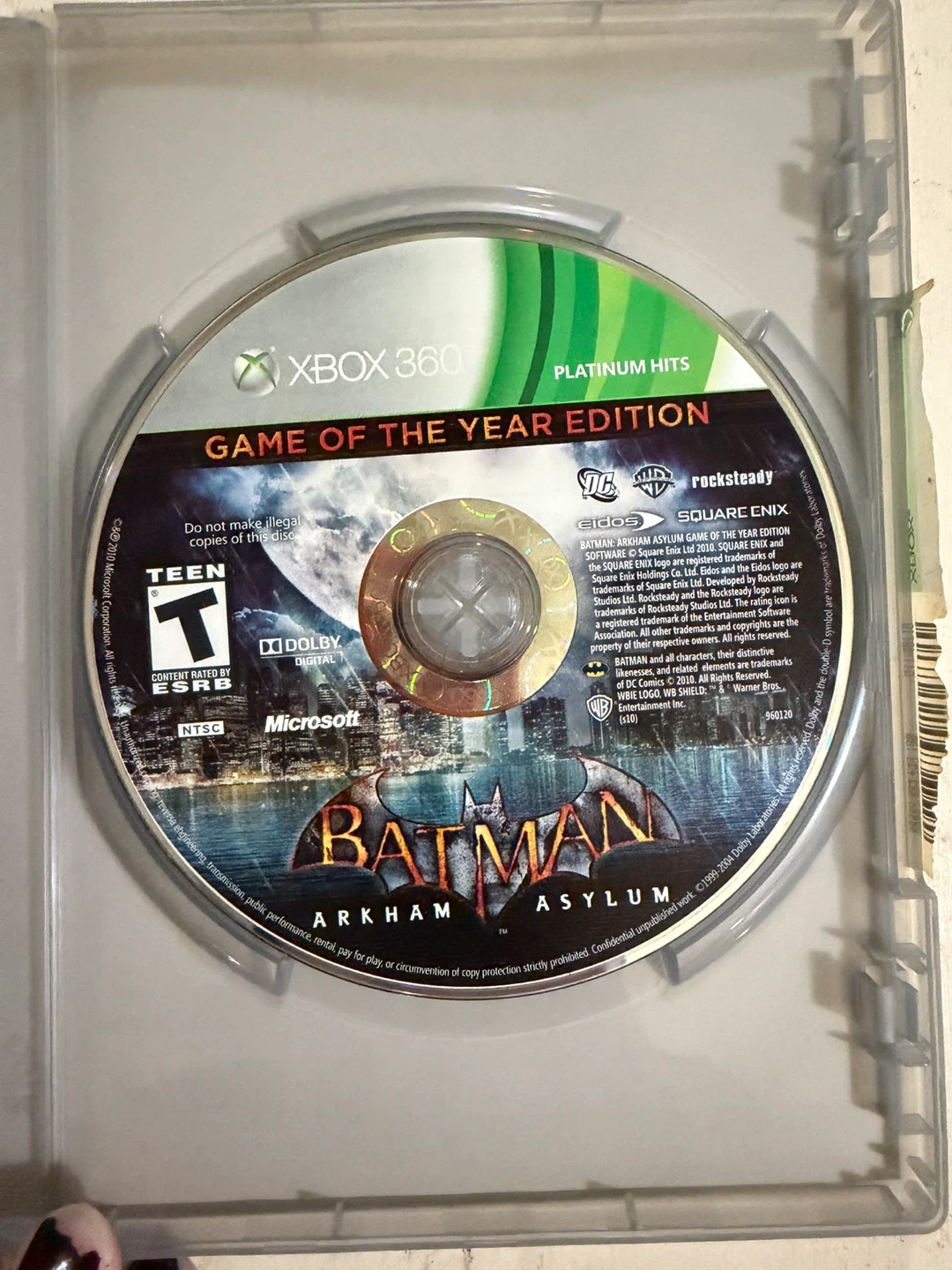 Batman Arkham Asylum Game of the Year Xbox 360 (CIB Complete) - photo 4