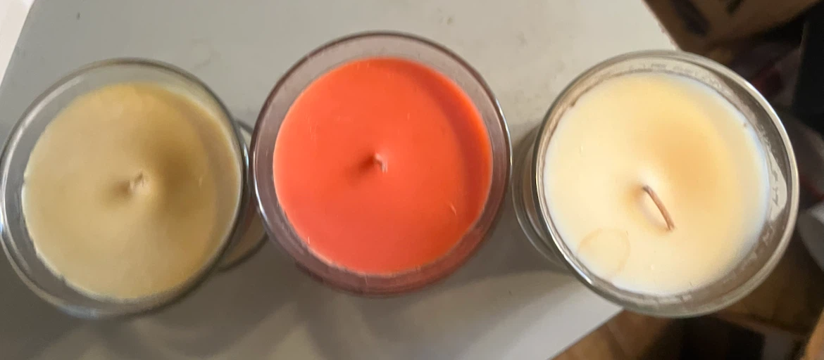 Set of 3 Glass Scented Candles - photo 3
