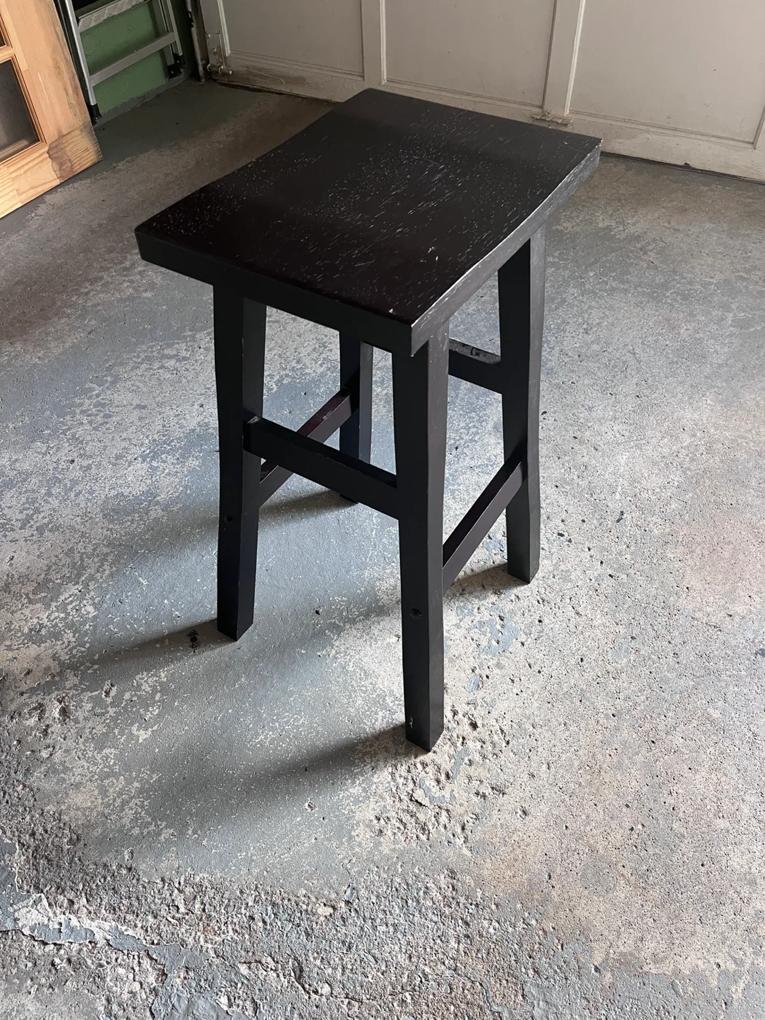 Wooden bar stool