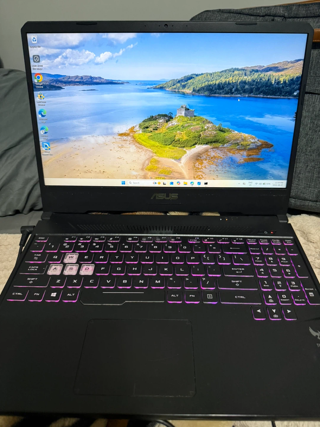 ASUS TUF Gaming Laptop with Charger and Mouse