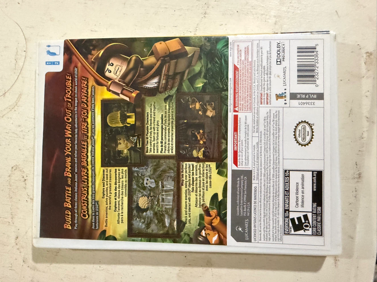 LEGO Indiana Jones Original Adventures Wii (Case + Disc) - photo 2